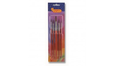 Blister 5 Artistic Brushes Pony Hair nº 0, 4, 6, 8, 12